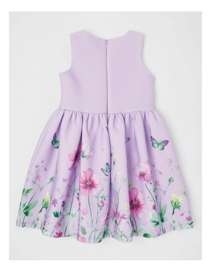 Evelyn Junior Scuba Dress in Lilac image 3
