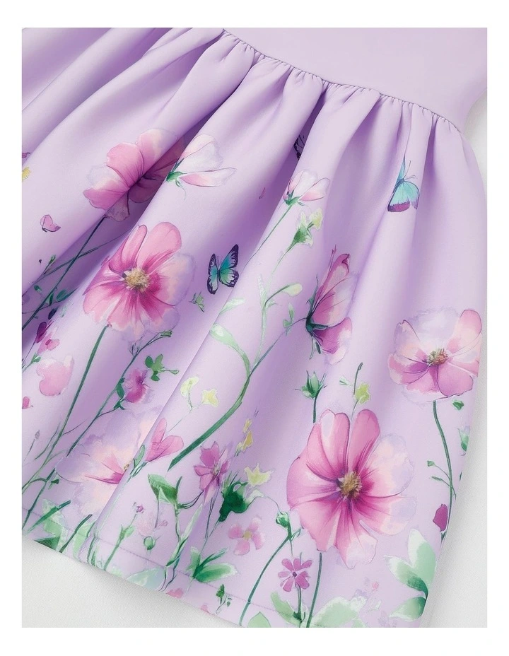 Evelyn Junior Scuba Dress in Lilac image 4