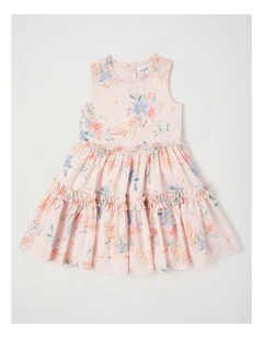 Rita Junior Tiered Dress in Pink