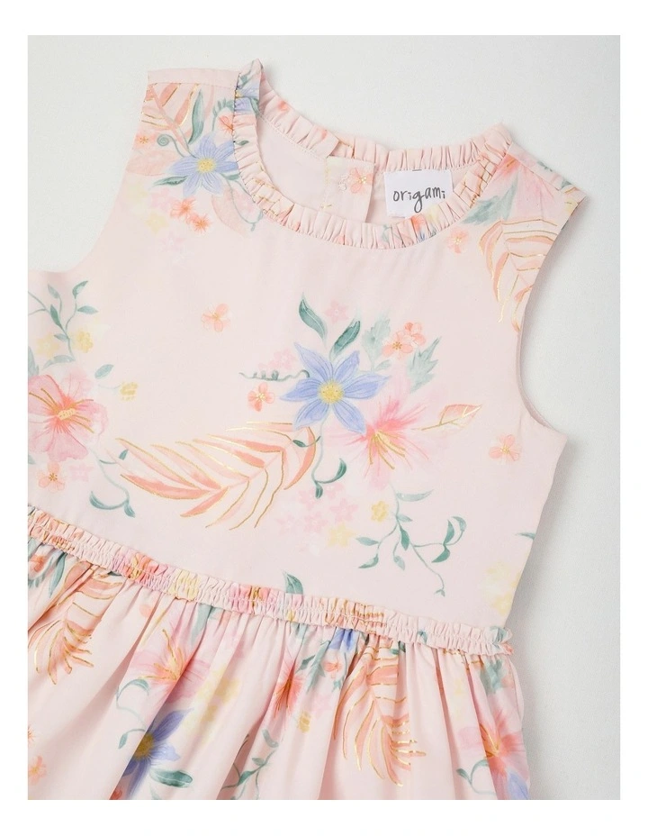 Rita Junior Tiered Dress in Pink image 2