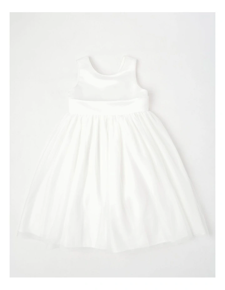 'Origami Collection' Magnolia Junior Bow Dress in White image 1