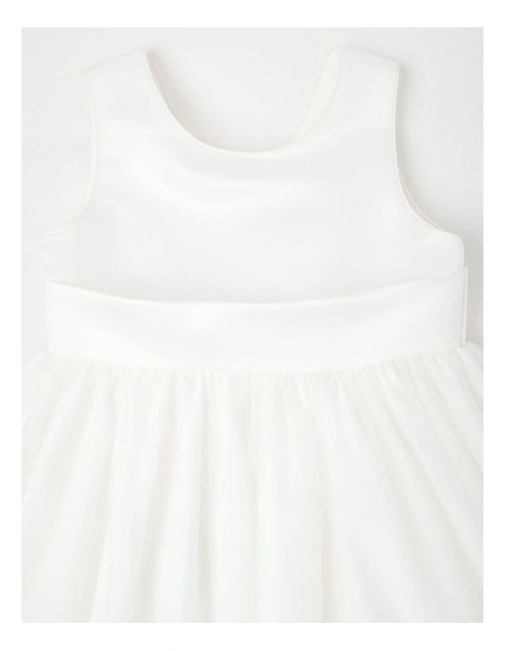 'Origami Collection' Magnolia Junior Bow Dress in White image 2