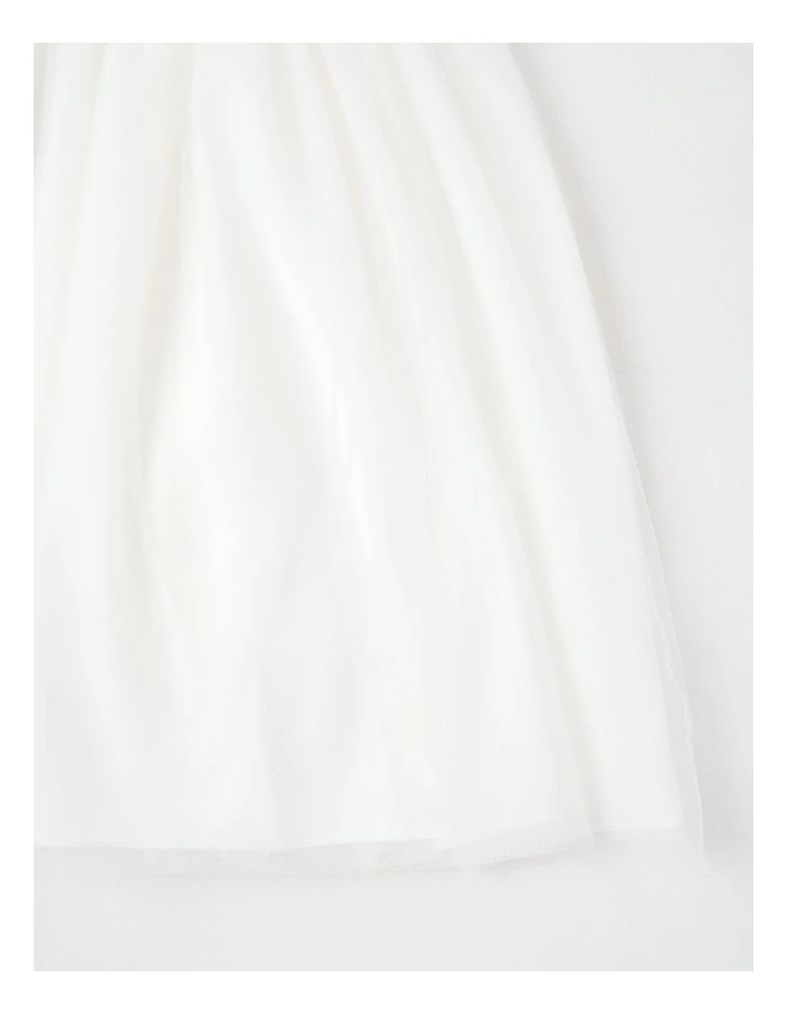 'Origami Collection' Magnolia Junior Bow Dress in White image 4