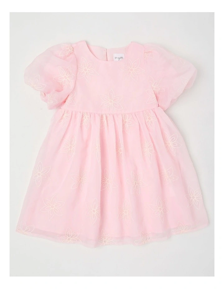 Maddy Junior Drop Waist Dress in Pink image 1