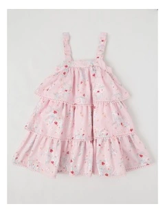 Annie Junior Tiered Dress in Pink
