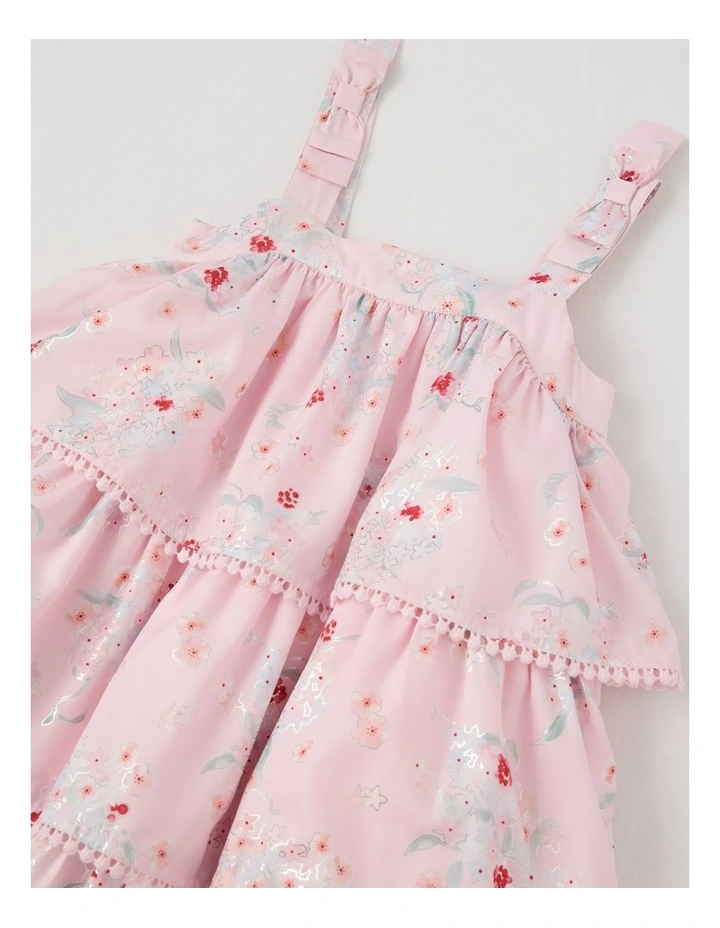 Annie Junior Tiered Dress in Pink image 2
