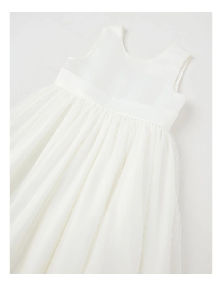 'Origami Collection' Lily Senior Bow Dress in White image 2