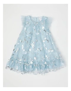 Evie Junior Aline Dress in Blue