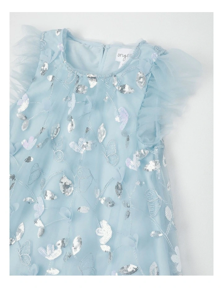 Evie Junior Aline Dress in Blue image 2
