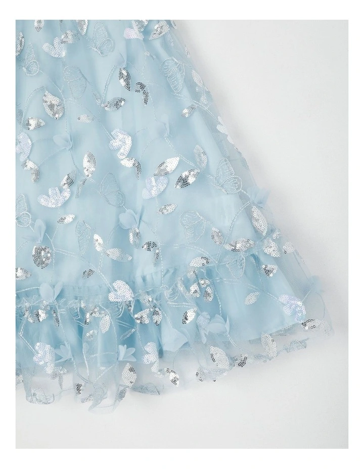 Evie Junior Aline Dress in Blue image 4