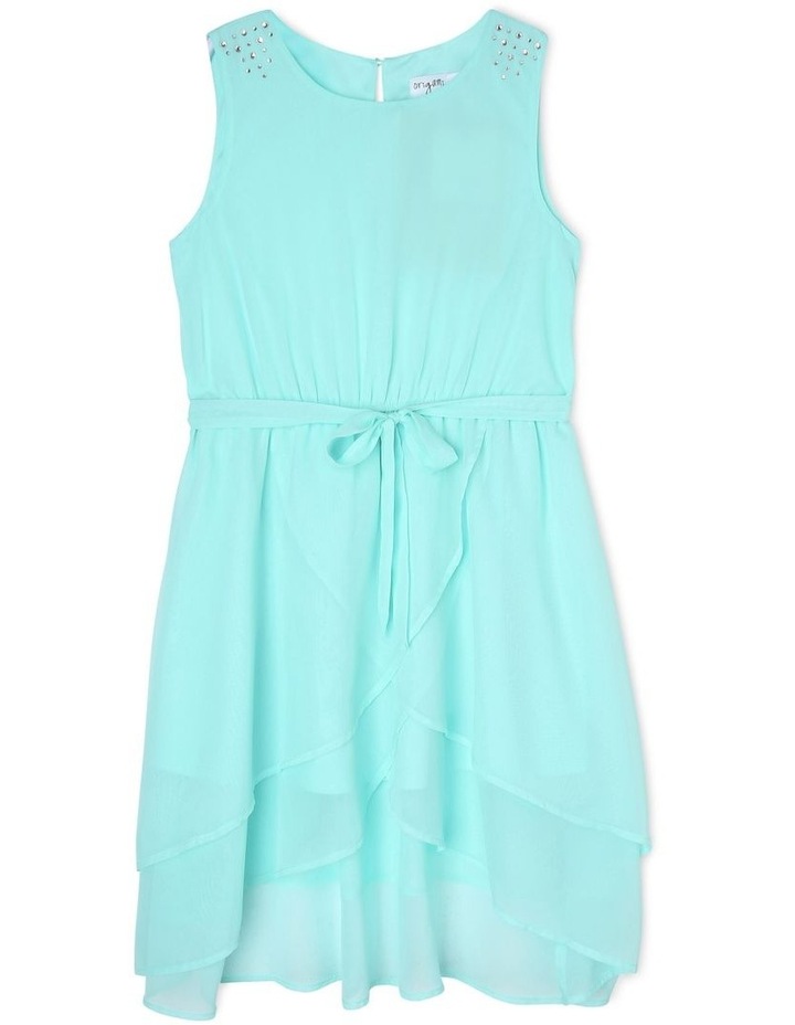 Origami Isla Mint Layered Chiffon Dress (916 Years) MYER