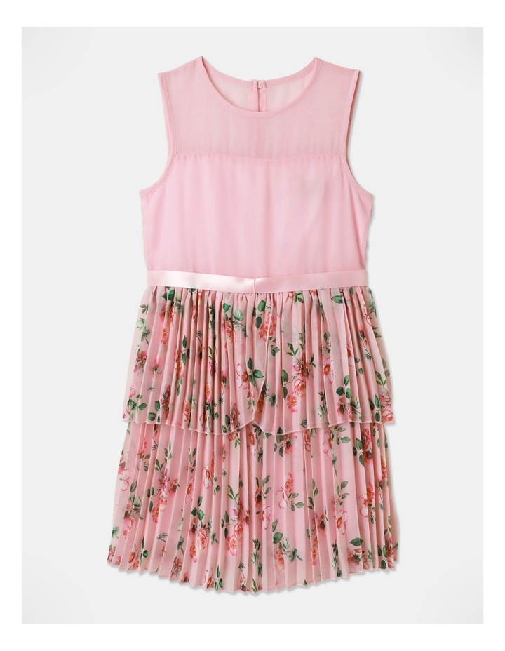 Isla Pleated Chiffon Dress