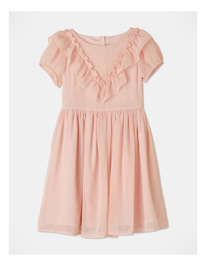 Addison Spot Dress In Dusty Pink