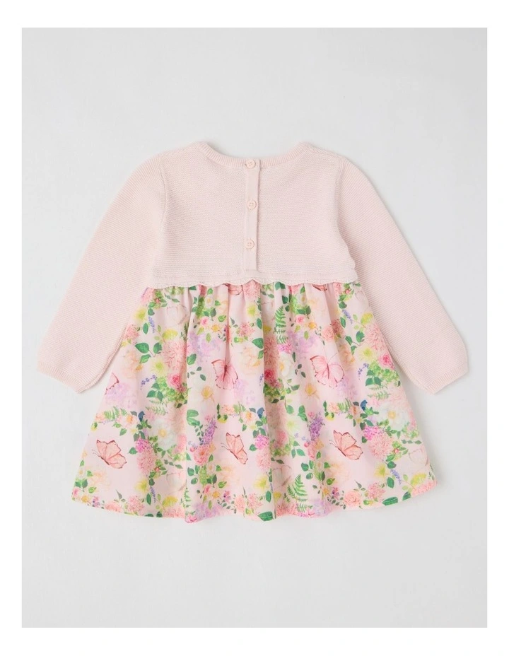 Cora Knit Top with Mesh Tutu and Matching Headband in Pink image 3