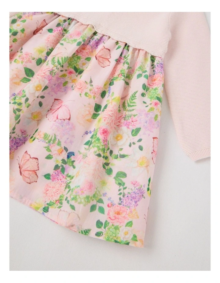 Cora Knit Top with Mesh Tutu and Matching Headband in Pink image 4