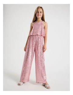 Madison Senior Sequin Jumpsuit in Multi