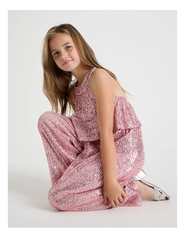 Madison Senior Sequin Jumpsuit in Multi image 2