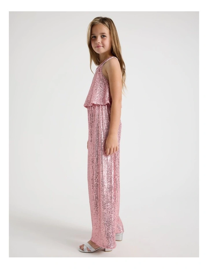 Madison Senior Sequin Jumpsuit in Multi image 3