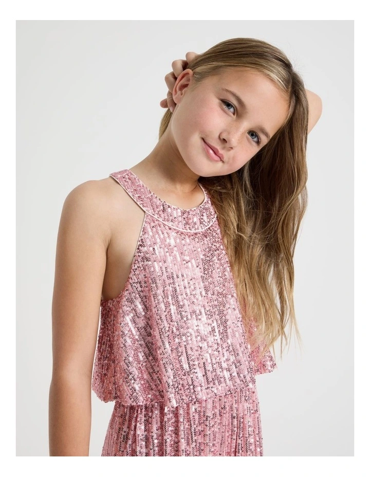 Madison Senior Sequin Jumpsuit in Multi image 5