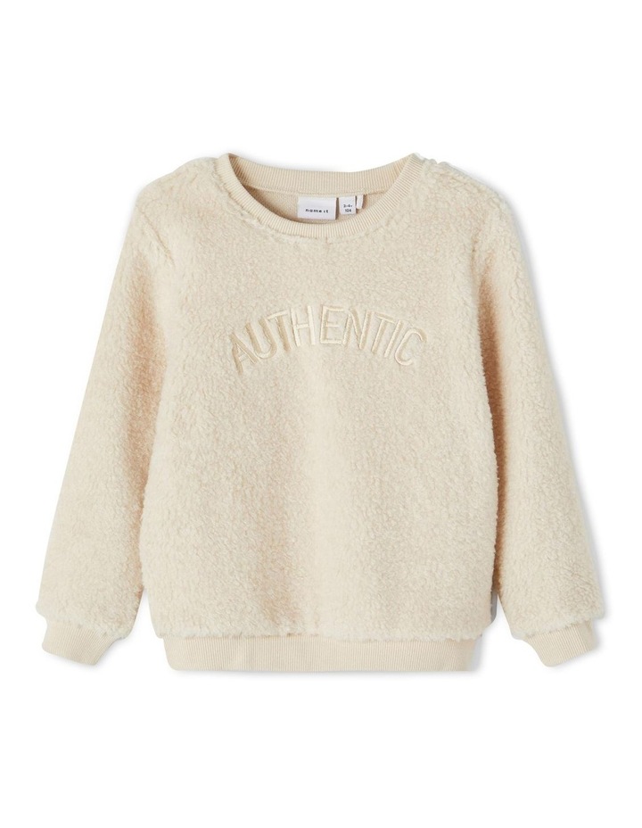 Odessa Teddy Sweat Top Whitecap Grey | MYER