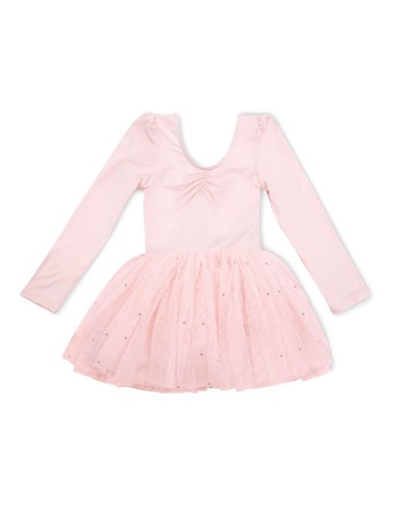 pink casual dress with sleeves