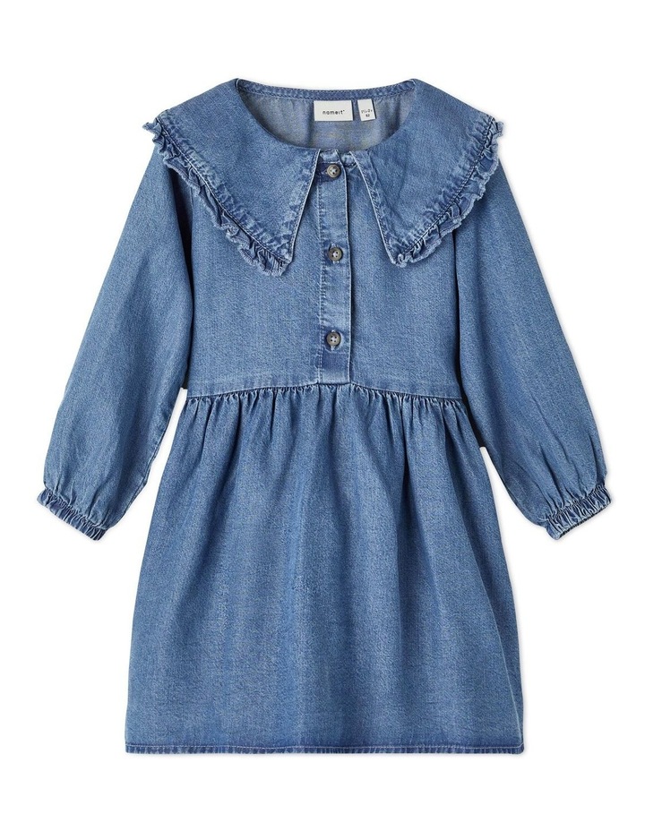 Nasanne Long Sleeve Dress Medium Blue