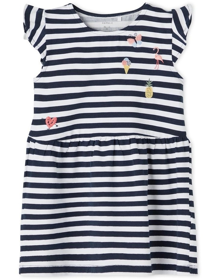 Zelda Short Sleeve Dress In Multi