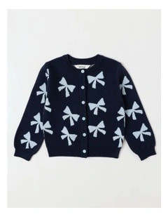 Knit Cardigan in Navy