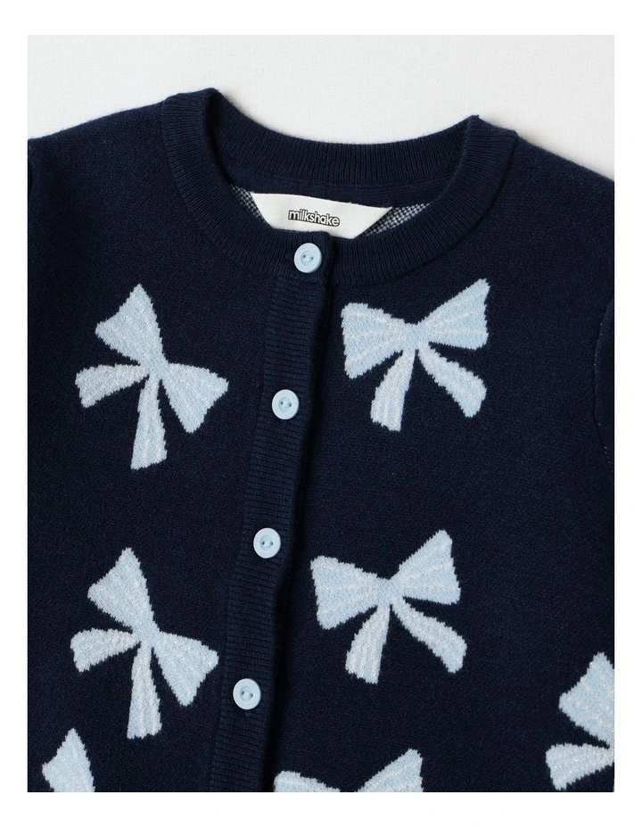 Knit Cardigan in Navy image 2