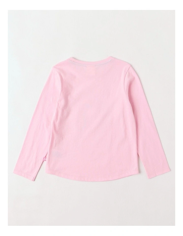 Essentials Long Sleeve Tee in Pink Unicorn image 3