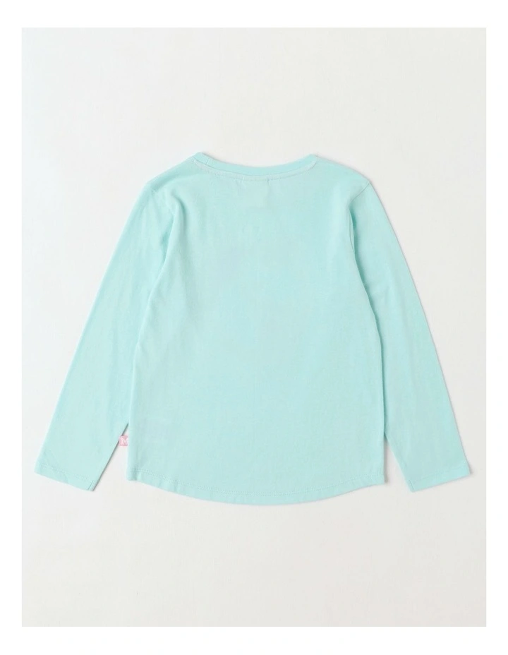 Essentials Long Sleeve Tee in Blue Unicorn image 3