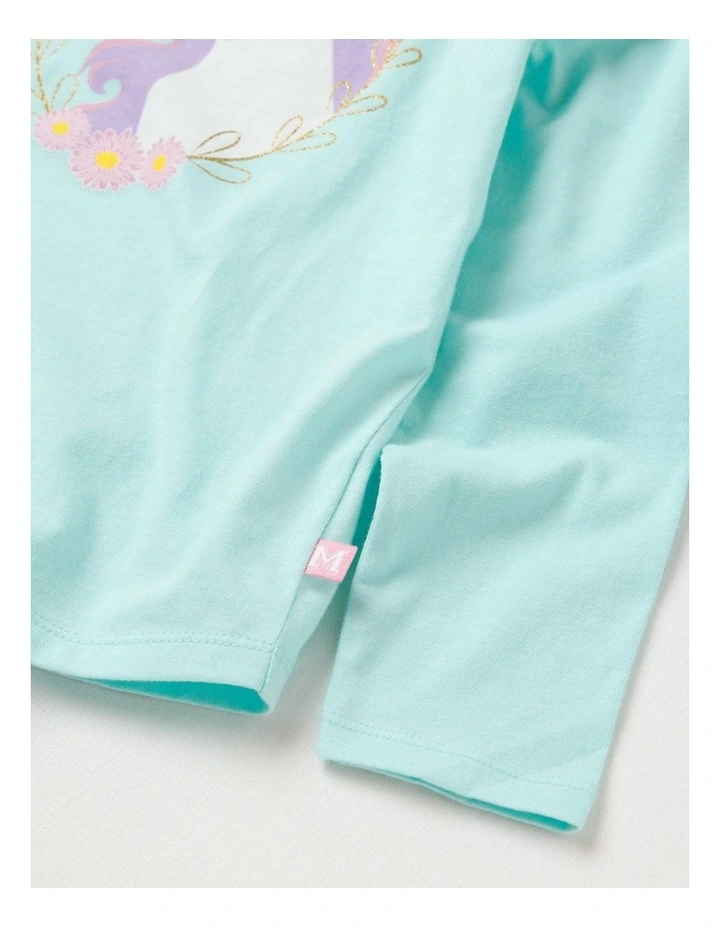 Essentials Long Sleeve Tee in Blue Unicorn image 4