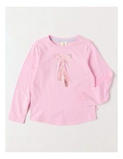 Essentials Long Sleeve Tee in Pink Ballet