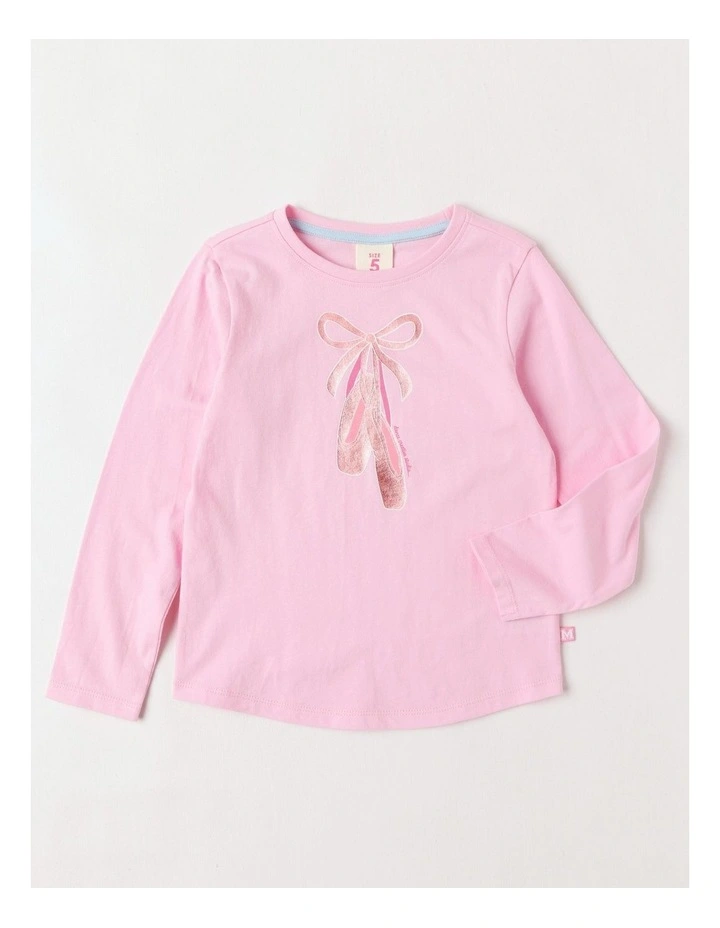 Essentials Long Sleeve Tee in Pink Ballet image 1
