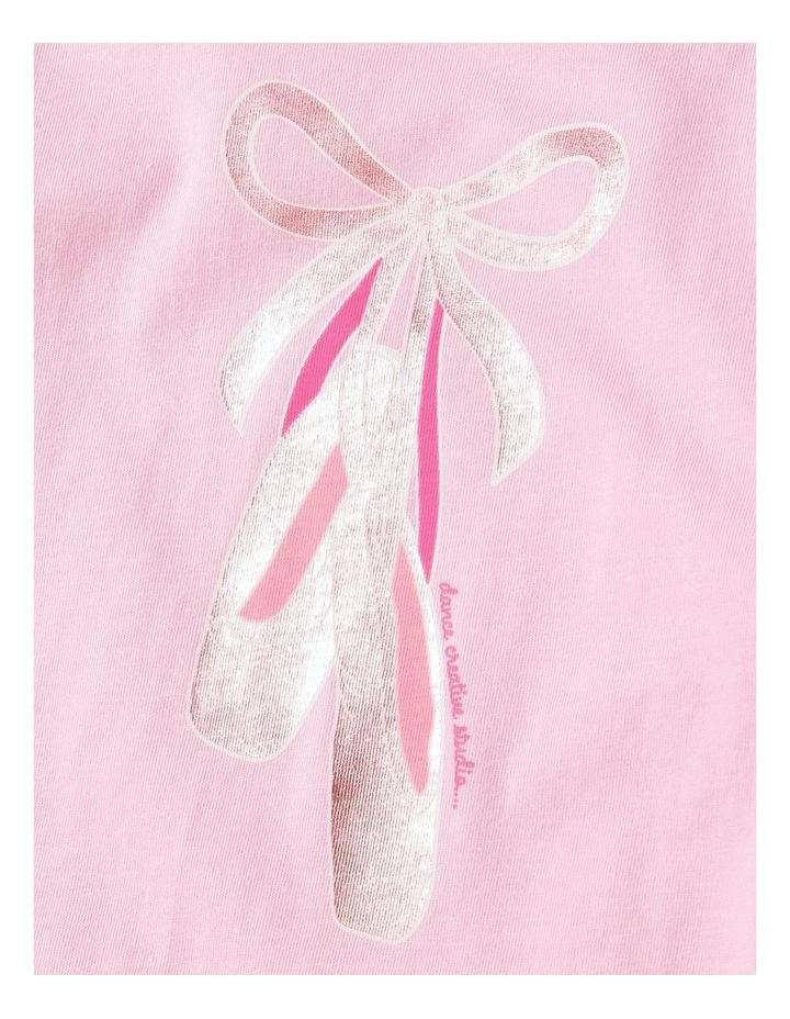 Essentials Long Sleeve Tee in Pink Ballet image 2