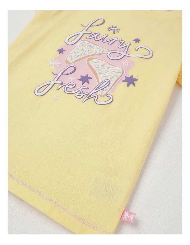 Essentials Short Sleeve Print Tee in Fairy Bread Fresh/Yellow image 4