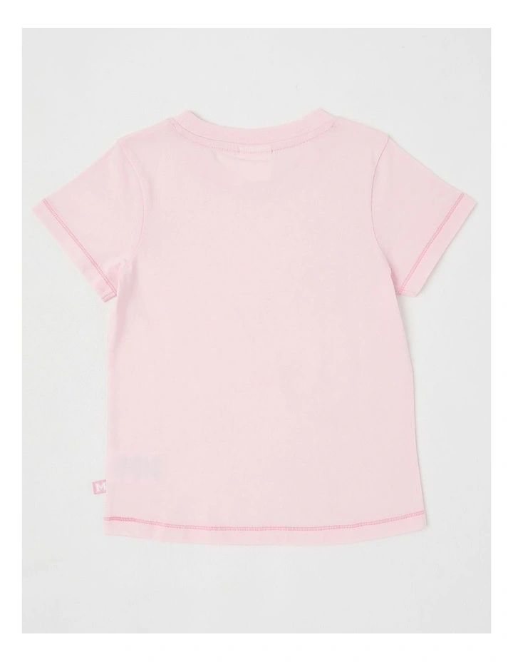 Essentials Short Sleeve Print Tee in Ballerina En Pointe Pink image 3