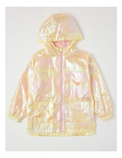 Metallic Wind Breaker in Yellow