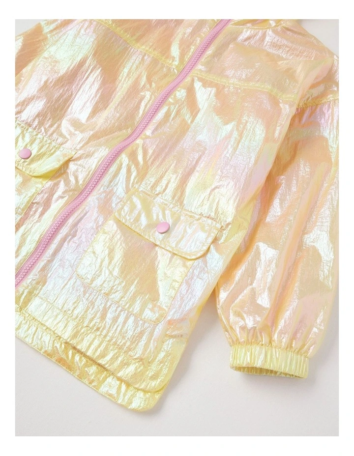 Metallic Wind Breaker in Yellow image 4