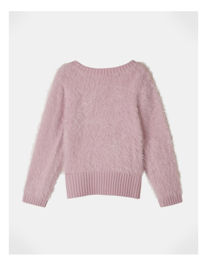 Milkshake Eyelash Knit Sweater In Lilac 