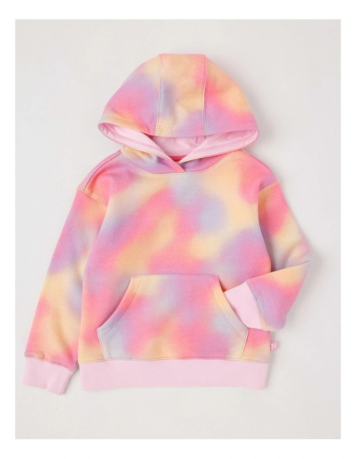 Essentials Hooded Sweat in Rainbow image 1