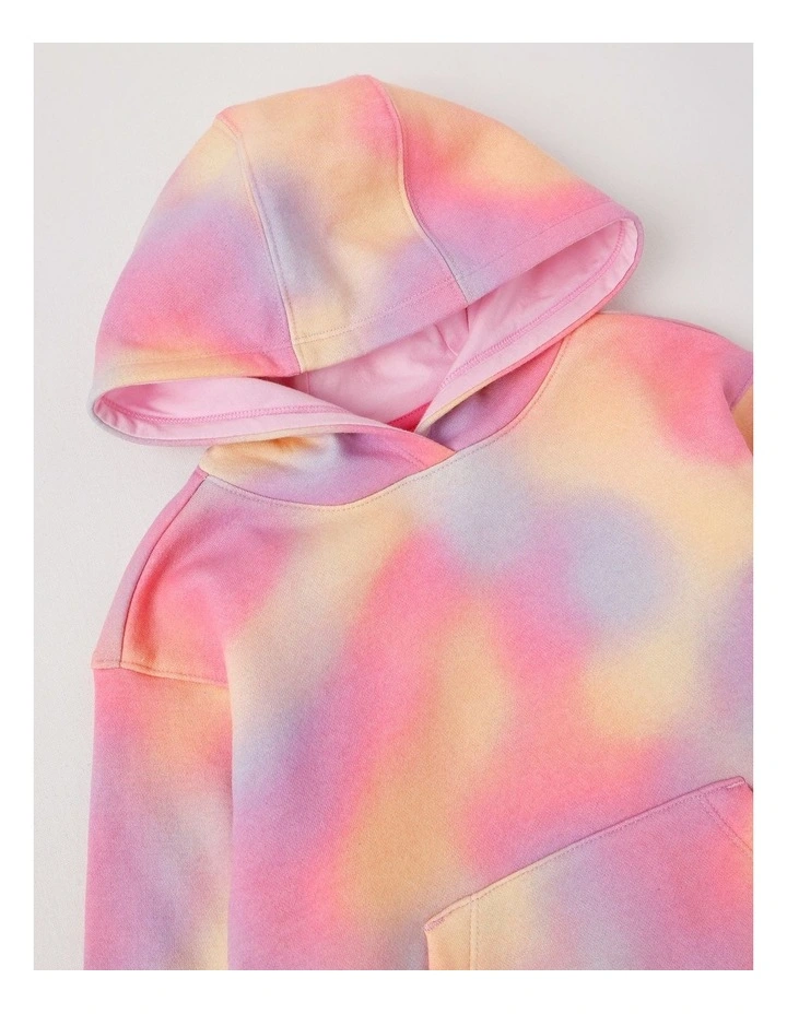 Essentials Hooded Sweat in Rainbow image 2
