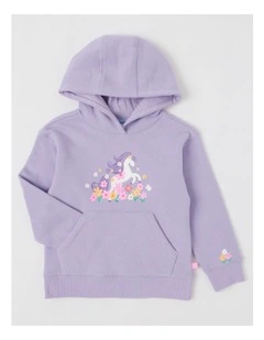 Essentials Hooded Sweat in Unicorn Purple