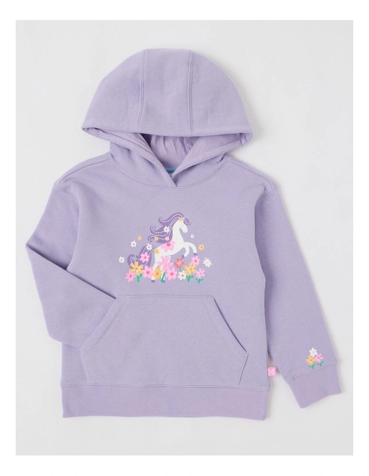 Essentials Hooded Sweat in Unicorn Purple image 1