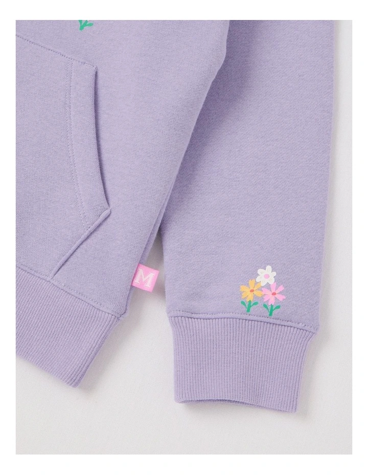 Essentials Hooded Sweat in Unicorn Purple image 4