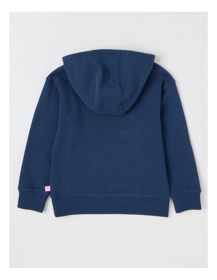 Essentials Hooded Sweat in Navy image 2