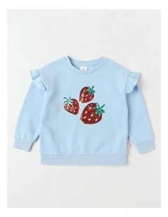 Essentials Crew Sweat in Strawberry Blue