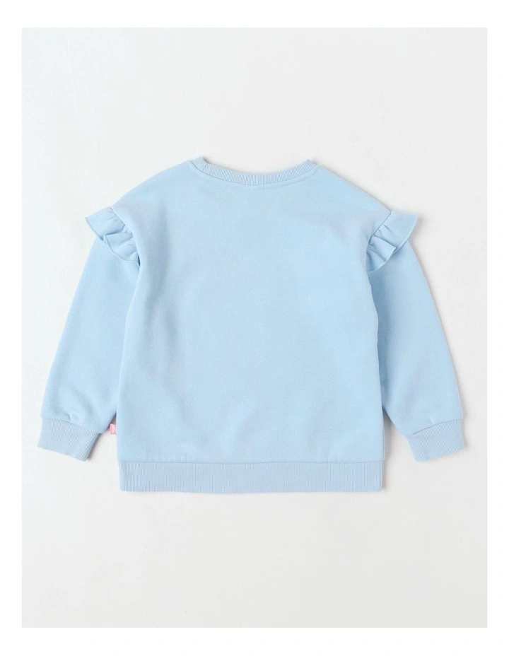 Essentials Crew Sweat in Strawberry Blue image 3