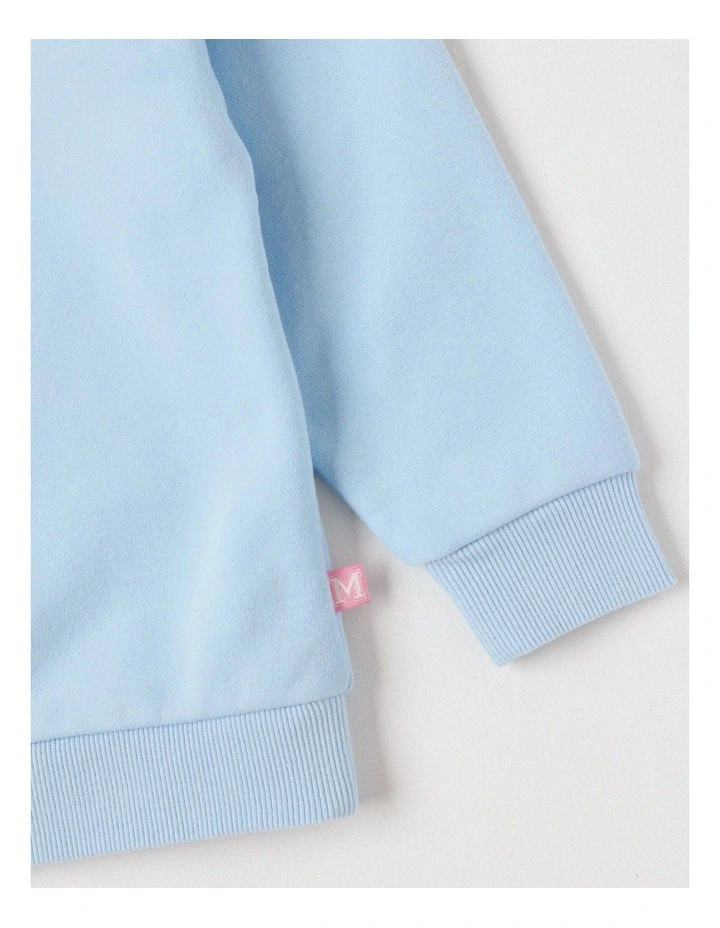 Essentials Crew Sweat in Strawberry Blue image 4