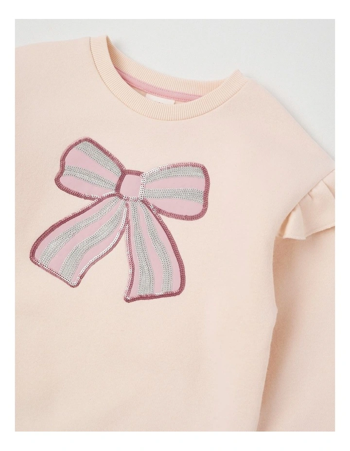 Essentials Crew Sweat in Bow Cream image 2